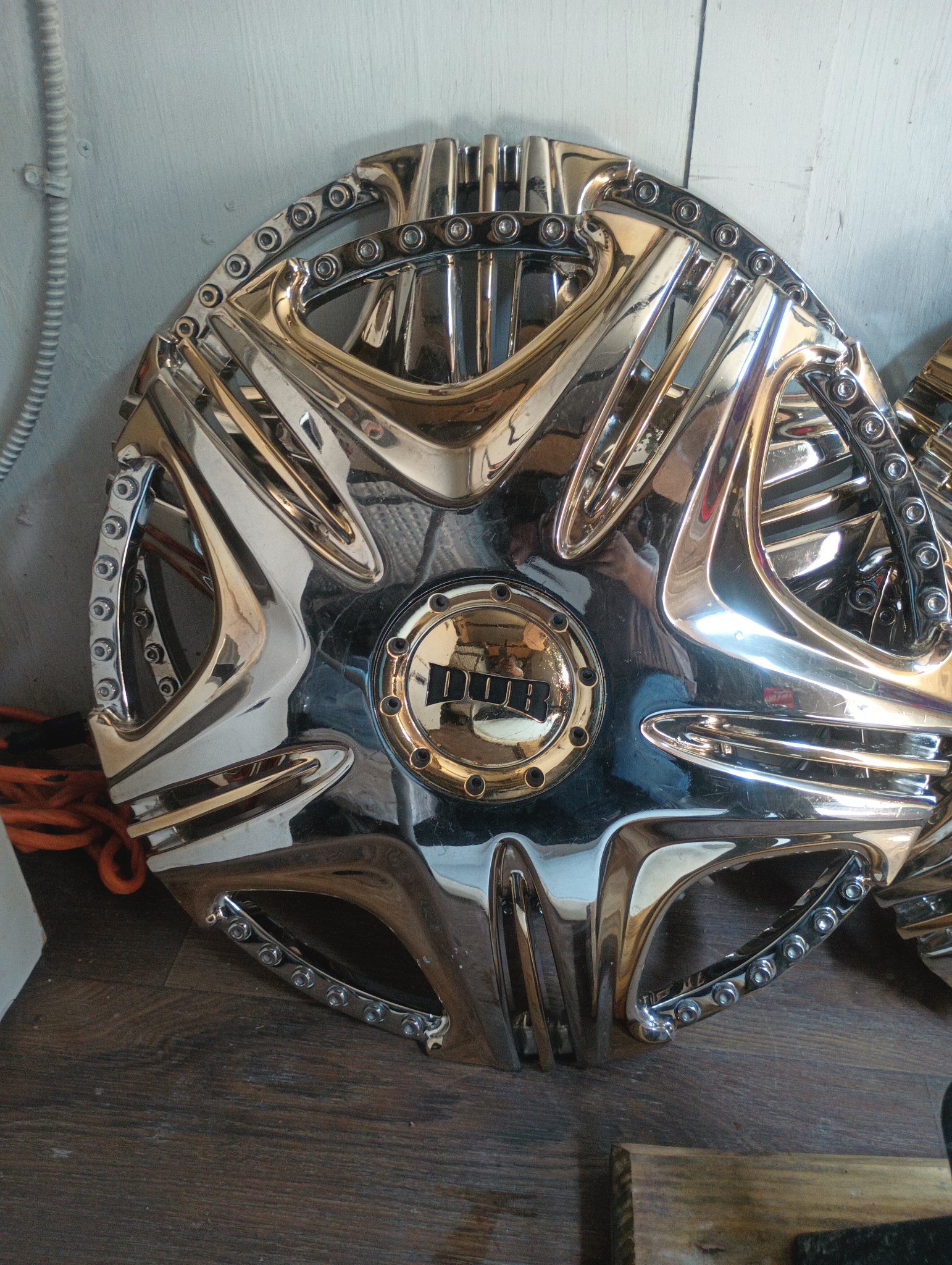 ChromeKarats gold plating work — DUB Chrome Wheel — Polished